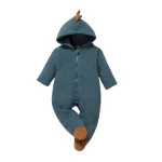 جمبسوت نوم للأطفال الرضع ثلاثي الأبعاد بسحاب مزود بغطاء للرأس  لعمر  1-3 أشهر