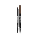 قلم تحديد الحواجب مايبيلين تاتو مقاوم للماء مع فرشاة حواجب طبيعية تدوم طويلاً - Maybelline