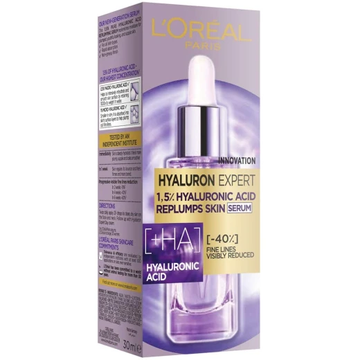 L'Oreal Paris Hyaluron Expert Replumping Serum with Hyaluronic Acid, 30ml