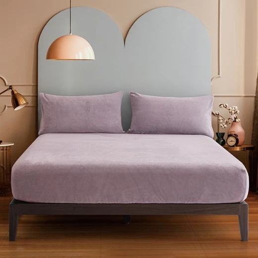 Nova home warmfit winter microfleece pillowcase set purple color 2 pieces - Nova Home - Image 2