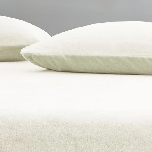 Nova home warm fit winter microfleece fitted sheet set, ivory, twin size - Nova Home - Image 3