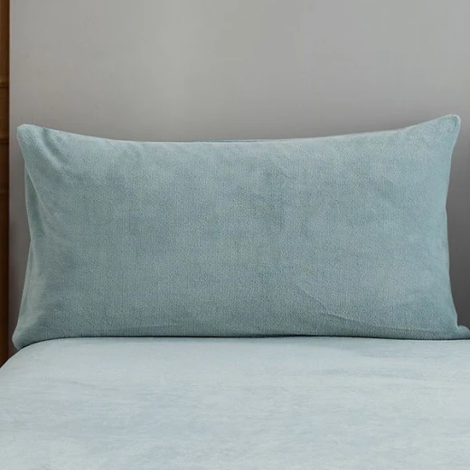 Nova home warm fit winter microfleece fitted sheet set, turquoise, queen size - Nova Home - Image 4