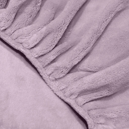 Nova home warmfit winter microfleece fitted sheet set queen 3 pcs purple - Nova Home - Image 5