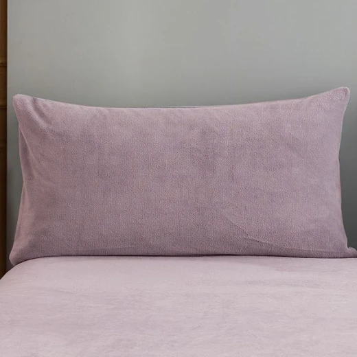 Nova home warmfit winter microfleece fitted sheet set purple king/super 3pcs - Nova Home - Image 2