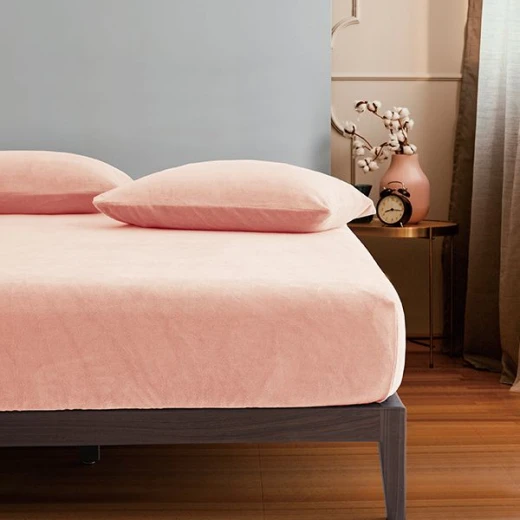 Nova home warmfit winter microfleece fitted sheet set rose queen 3pcs - Nova Home - Image 2