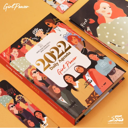 دفتر أجندة 2022 بتصميم للبنات من مفكرة دفتر أجندة 2022 بتصميم للبنات من مفكرة