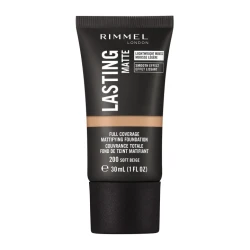 Rimmel London Lasting Finish Matte Foundation Soft Beige Full Coverage 30ml Lightweight Foundation for Flawless Skin