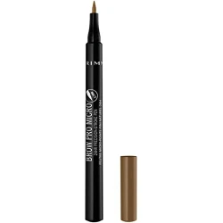 Rimmel London Brow Pro Micro Precision Pen Blonde: Achieve Natural, HairLike Strokes for Perfectly Defined Eyebrows | Long Lasting, Easy Application, 24HR Wear | 1 Pen