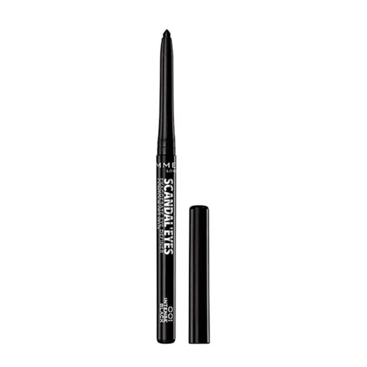 قلم تحديد العيون Rimmel London Scandaleyes Intense Black مضاد للماء وغير قابل للتلطخ لعيون جريئة قلم تحديد العيون Rimmel London Scandaleyes Intense Black مضاد للماء وغير قابل للتلطخ لعيون جريئة