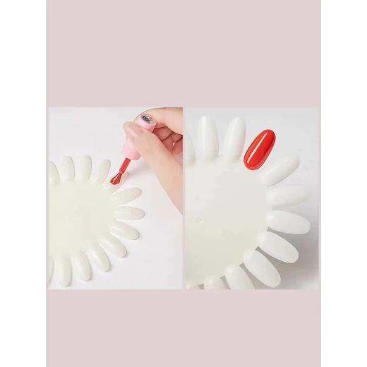 بطاقة عرض طلاء الأظافر البلاستيكية ، باللون بيج - Image 6