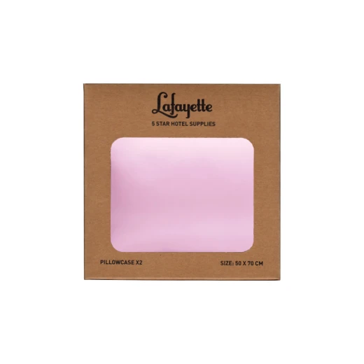 Lafayette Satin Pillowcase for Hair and Skin Queen Maroon 2 Pack, Pink