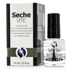 طلاء أظافر Seche Vite سريع الجفاف 0.5 أونصة تركيبة سريعة الجفاف طبقة علوية شفافة تدوم طويلاً للعناية بالأظافر