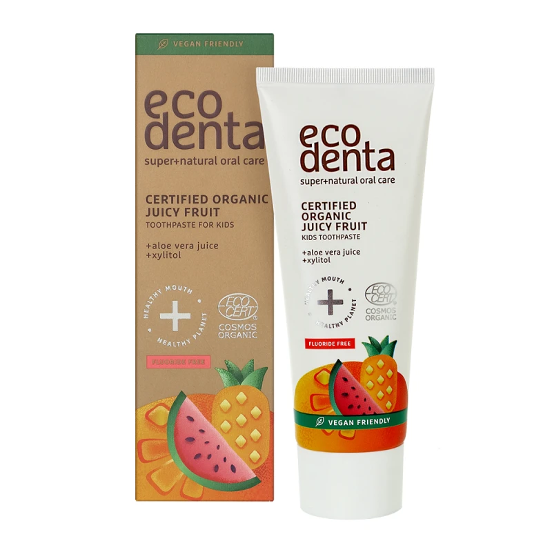 Ecodenta kids Toothpaste With Juicy Fruits Flavor, 75ml - Ecodenta