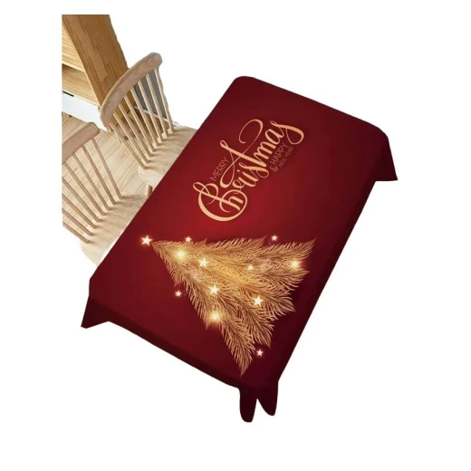 مفرش طاولة بتصميم الكريسماس