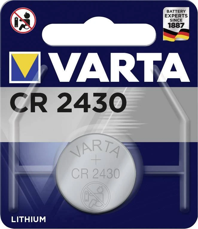 Varta 1x CR2430 Lithium Battery 3V 280mAh VARTA-CR2430 - فارتا