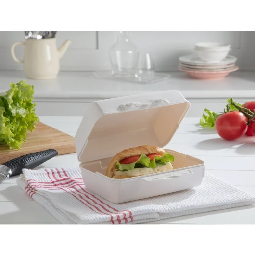 Madam Coco Yvonna Large Lunch Box -Soft Ecru Madam Coco Yvonna Large Lunch Box -Soft Ecru
