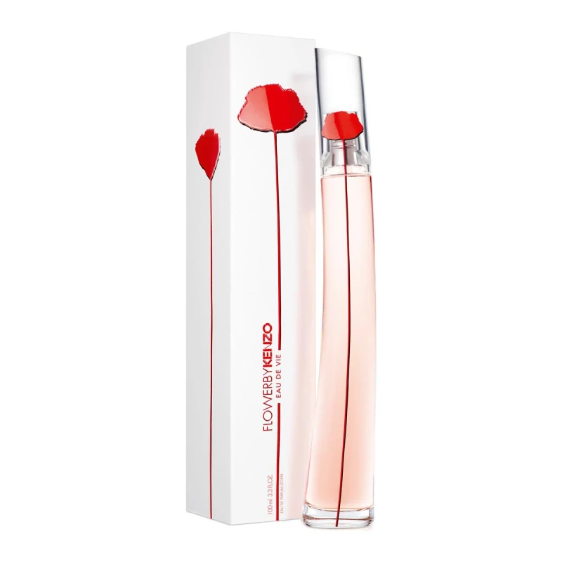 Kenzo Flower Eau de Vie 100ml Eau de Parfum for Women Floral Fragrance with Ginger and Orange Blossom - Kenzo