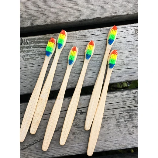 Wooden Handle Toothbrush, 1pc - Image 4