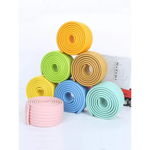 Plain Random Color Table Corner Protector, 1pc