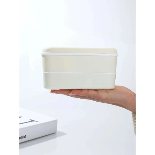 صندوق غداء ، ألوان عشوائية ، طبقة مزدوجة ، قطعة واحدة - Image 3