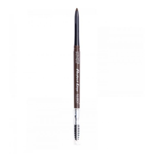 Glam's Perfect Line Deep Brown Eyebrow Pencil: Defined Brows & Long Lasting Makeup