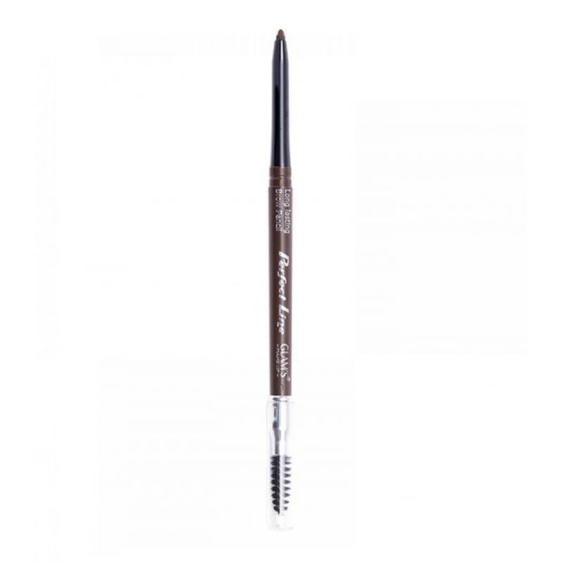 Glam's Perfect Line Deep Brown Eyebrow Pencil: Defined Brows & Long Lasting Makeup - Glam's
