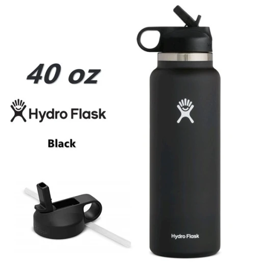 Hydro Flask Wide Mouth Flex Cap, Black, 1.18 Liter - Hydro Flask - Image 6