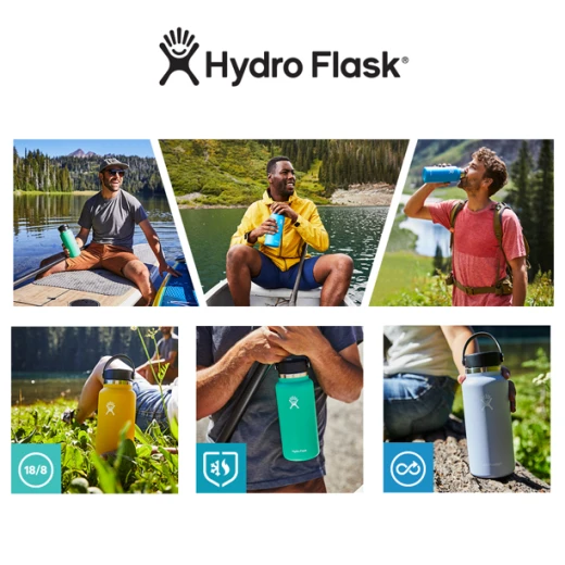 Hydro Flask Wide Flex Cap, 946ml, Olive - Hydro Flask - Image 3