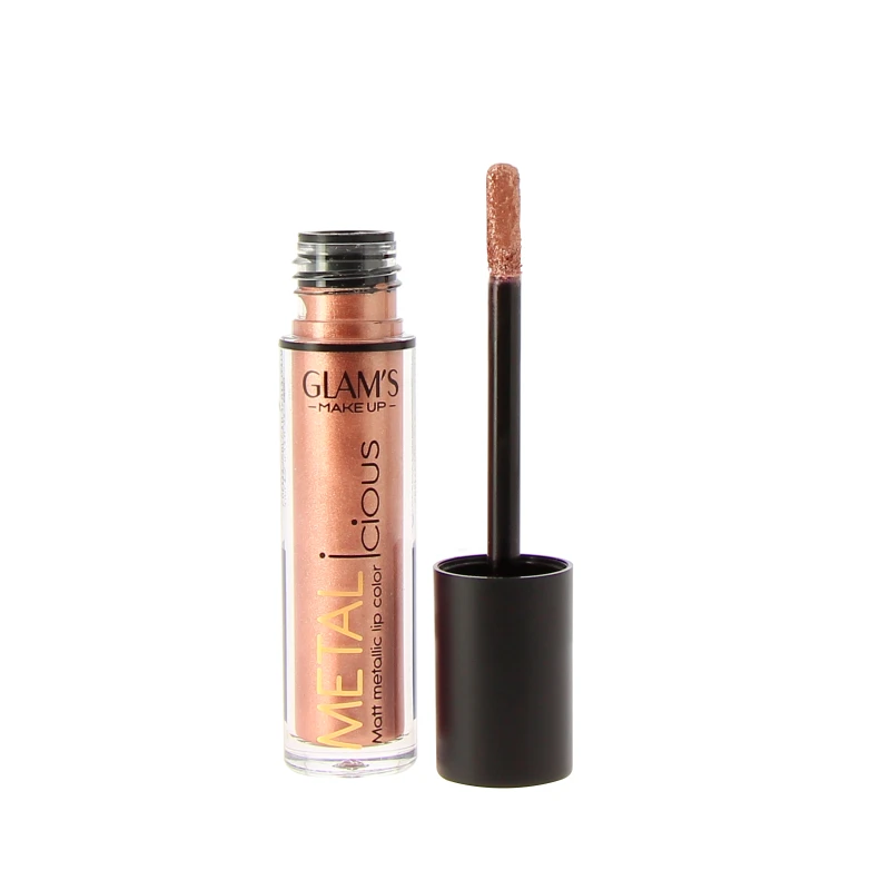 Glam's Metalicious Nude Matte Lipstick Waterproof Long Lasting Makeup for Women - Glam