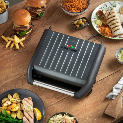 شواية فولاذية 25041 رمادية متوسطة ، 1650 وات، من جورج فورمان - جورج فورمان - Image 3