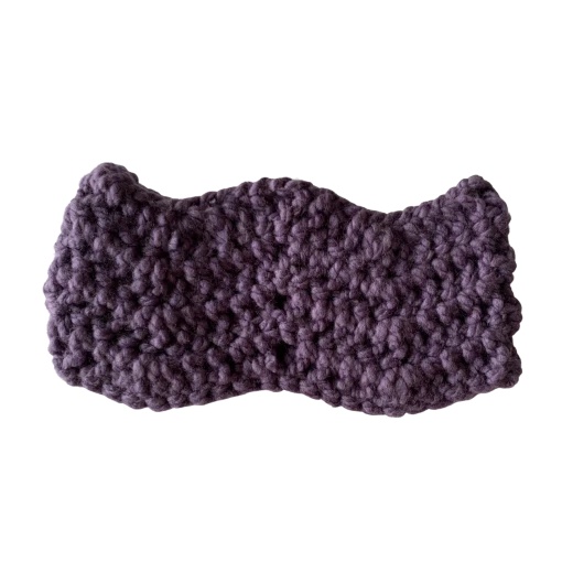 قبة للرقبة باللون البنفسجي مصنوعه يدويا من أزهرات