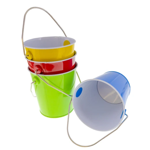 Bazic Mini Tin Pail with Handle, 1 Pail Bazic Mini Tin Pail with Handle, 1 Pail