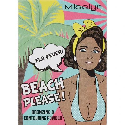 Misslyn Fiji Fever Bronzing Contouring Powder Natural Sun Kissed Glow Makeup with Mirror - Misslyn - Image 3