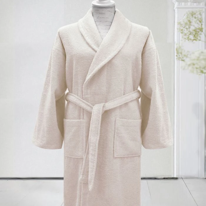 Nova Home Bath Robe, Cotton, Ecru Color - Nova Home