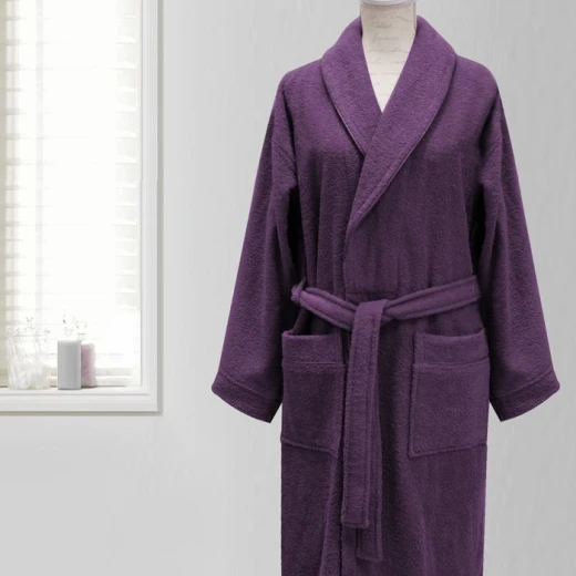 Nova Home Bath Robe, Cotton, Purple Color Nova Home Bath Robe, Cotton, Purple Color