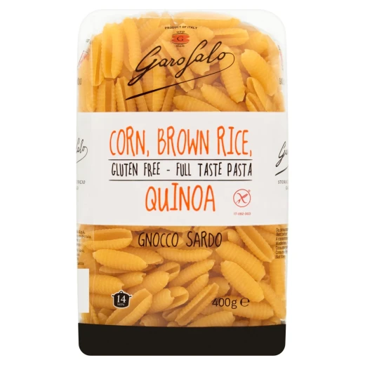 Garofalo GF Corn Brown Rice Quinoa Gnocco Sardo, 400gram Garofalo GF Corn Brown Rice Quinoa Gnocco Sardo, 400gram