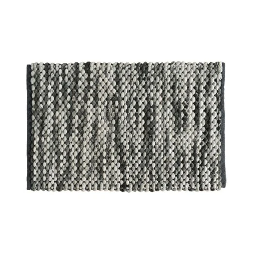 Nova Home Cylinder Bath Mat, Chenille Cotton, Grey Color - Nova Home - Image 2