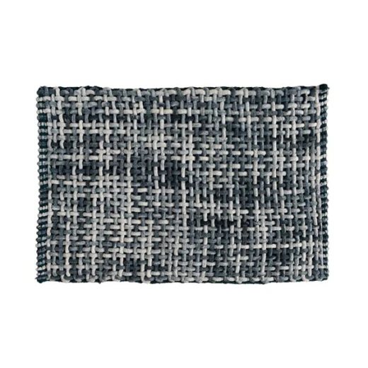 Nova Home Mesh Bath Mat, Chenille Cotton, Petrol Color - Nova Home - Image 2