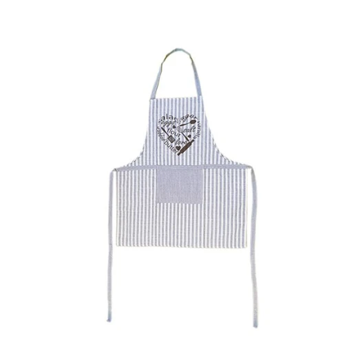 Nova home flora design kitchen apron, poly cotton, grey color - Nova Home - Image 2