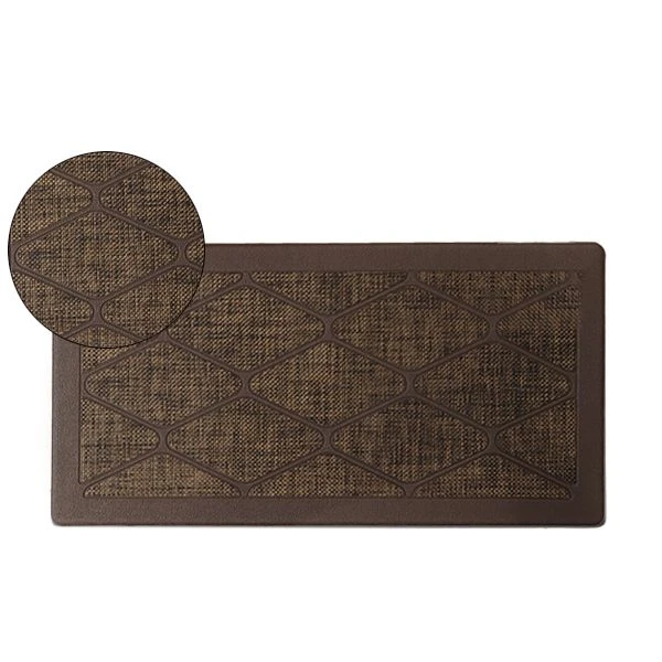 سجادة مطبخ بتصميم ماسي ، باللون البني من نوفا هوم - نوفا هوم