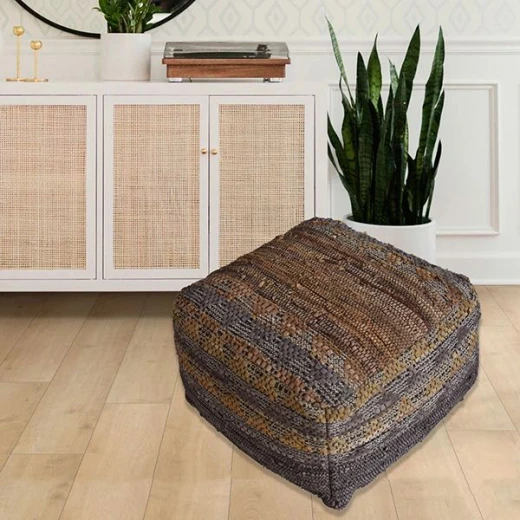 Nova Home Adelphie Puff Seat, Brown Color Nova Home Adelphie Puff Seat, Brown Color