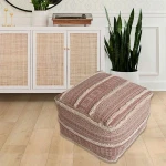 Nova Home Mandala Puff Seat, Coral Color - Nova Home