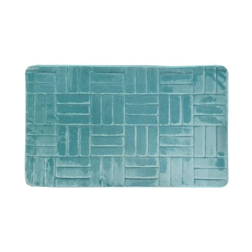 Nova Home Foam Bath Mat, Aqua Color Nova Home Foam Bath Mat, Aqua Color