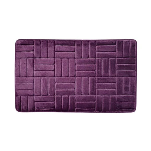 Nova Home Foam Bath Mat, Purple Color Nova Home Foam Bath Mat, Purple Color