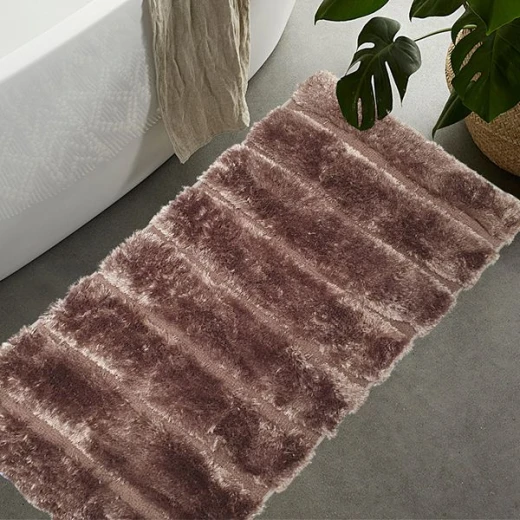 Nova Home Line Pearl Bath Mat, Brown Color Nova Home Line Pearl Bath Mat, Brown Color