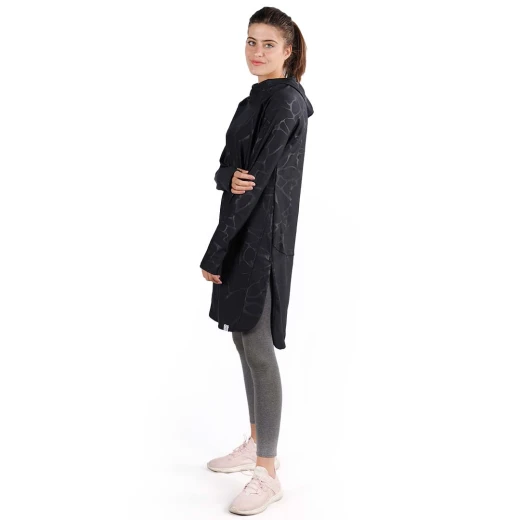 RB Women's Long Running Hoodie, Medium Size, Marble Black Color - RB - Image 10
