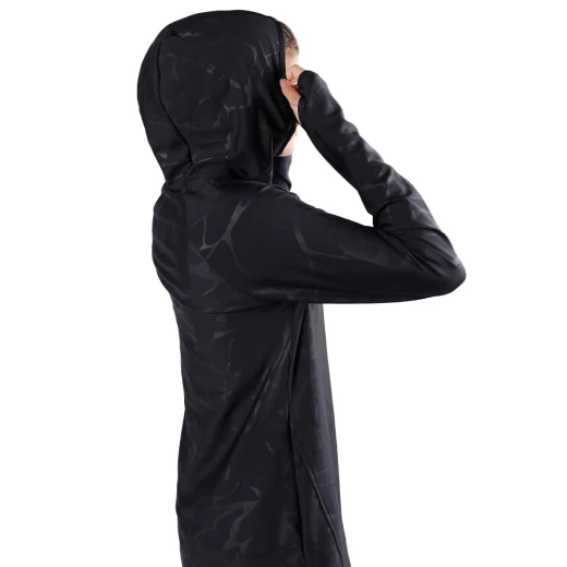 RB Women's Long Running Hoodie, Medium Size, Marble Black Color - RB - Image 7