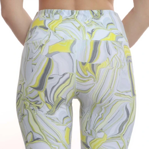 RB Women's High-Waist Leggings, Medium Size, Yellow Color - RB - Image 2
