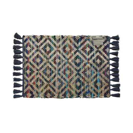 Nova Home Cristal Woven Rug, Blue Color, 70*140 CM Nova Home Cristal Woven Rug, Blue Color, 70*140 CM