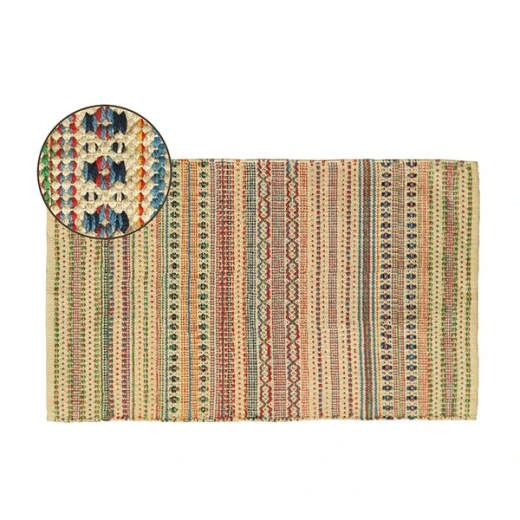 Nova Home Meadow Woven Rug, Cotton, Rainbow Color, 70*140 CM Nova Home Meadow Woven Rug, Cotton, Rainbow Color, 70*140 CM